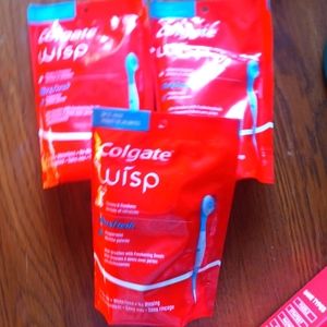 3 New Sealed bags Colgate Wisps Wisp